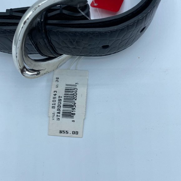 Ladies Belt Brighton STARDUST XXL/38 Black Leather - Picture 6 of 13